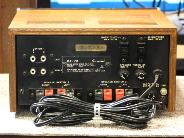 BA-100 SANSUI - 中古オーディオ 高価買取・販売 ハイファイ堂