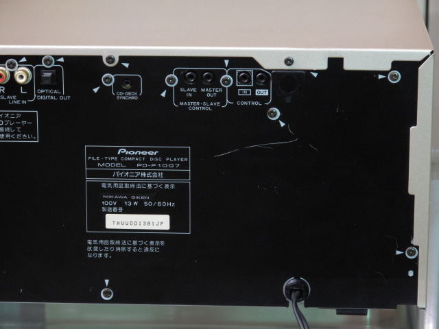 PD-F1007 PIONEER - HiFi-Do McIntosh/JBL/audio-technica/Jeff