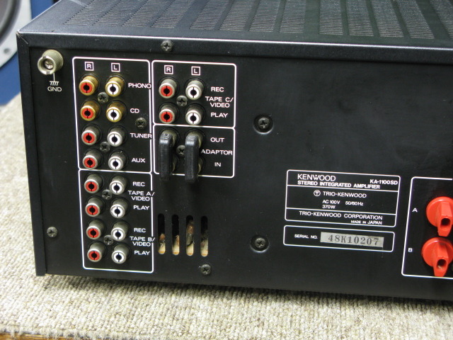 KENWOOD プリメインアンプKA-1100SD メンテナンス済み KENWOOD ﾌﾟﾘﾒｲﾝｱﾝﾌﾟ KA-1100SD No.2 修理の様子