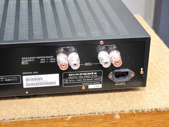 美品MARANTZ マランツ パワーアンプ PA01 Marantz Professional PA01の仕様 マランツ・プロフェッショナル