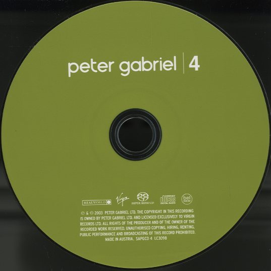 IV/PETER GABRIEL PETER GABRIEL - 中古オーディオ 高価買取・販売
