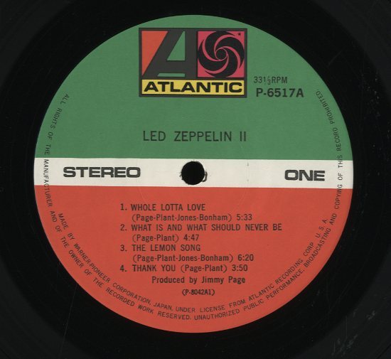 レッド・ツェッペリンII/LED ZEPPELIN LED ZEPPELIN - 中古オーディオ