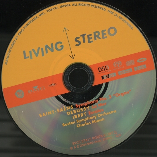 SACD サン＝サーンス 交響曲第3番 ミンシュ Living Stereo SACD
