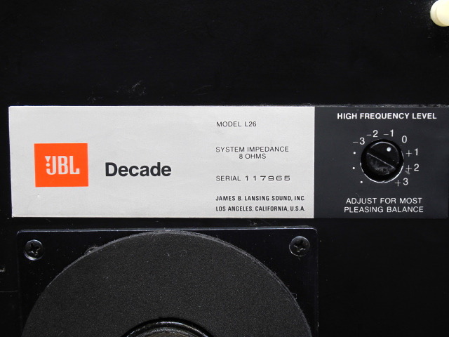 L26 Decade JBL - 中古オーディオ 高価買取・販売 ハイファイ堂