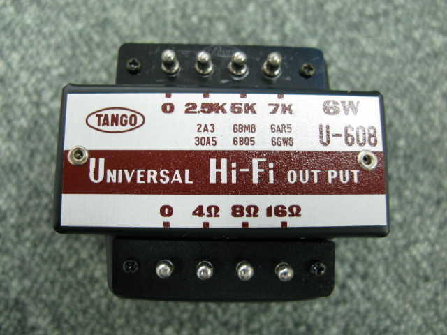 U-608/U608 Hi-Fi TANGO タンゴ シングル用出力トランス 9946B TANGO U-608 Hi-Fi 真空管出力トランス 6W TANGO U-608 出力トランス