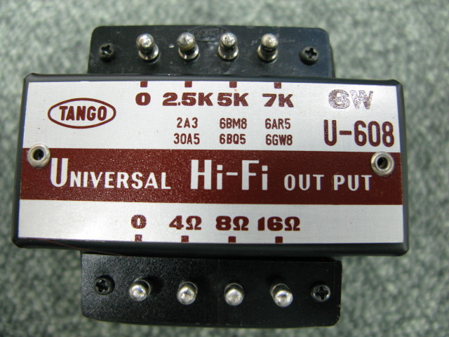 TANGO U608 真空管アンプ用出力トランス シングル用