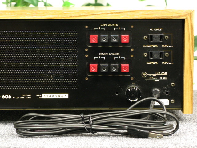 【ジャンク】LUXMAN L-606 プリメインアンプ ヴィンテージ ジャンク】LUXMAN L-606 プリメインアンプ ヴィンテージ LUXMAN