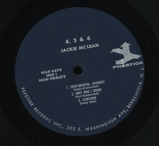 4 5 AND 6/JACKIE McLEAN JACKIE McLEAN - 中古オーディオ 高価買取