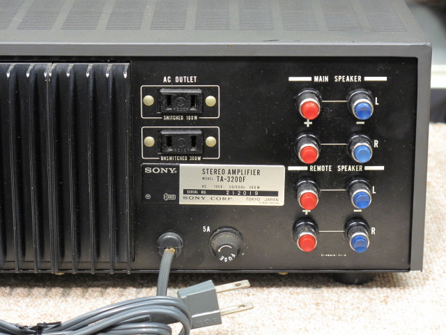 ems-10SONY TA-3200Fパワーアンプ中古修理完動品 ems-10様専用SONY TA-3200Fパワーアンプ修理完動品