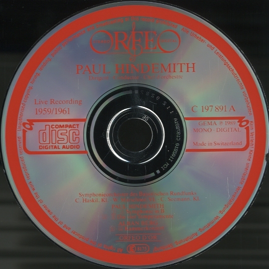ヒンデミット 4つの気質
オーラー ＆ F・スラトキン 
7インチLP ヒンデミット 4つの気質 オーラー ＆ F・スラトキン 7インチLP