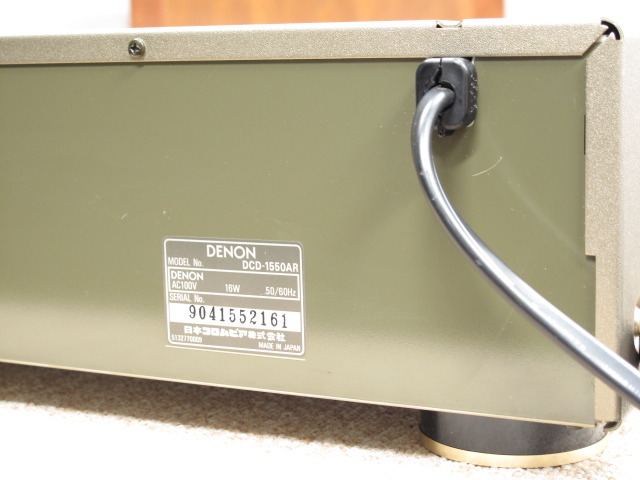 DCD-1550AR DENON - 中古オーディオ 高価買取・販売 ハイファイ堂