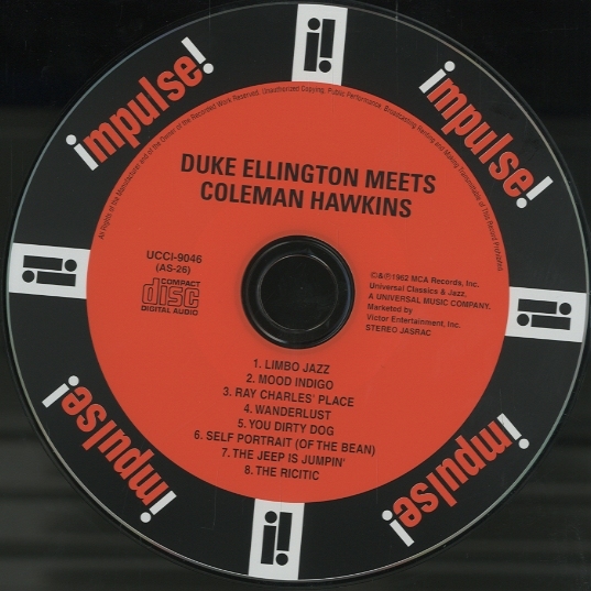 DUKE ELLINGTON MEETS COLEMAN HAWKINS DUKE ELLINGTON - 中古