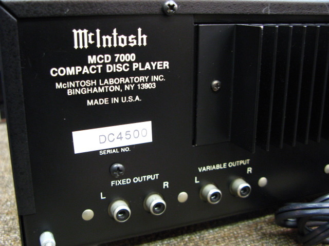MCD7000 McIntosh - 中古オーディオ 高価買取・販売 ハイファイ堂
