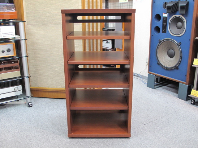 【美品】オーディオラック 天然木 4段 ADK SE-4055NAN（送料込） 美品】オーディオラック 天然木 4段 ADK SE-4055NAN（送料込）