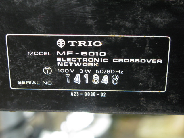 MF-5010 TRIO - 中古オーディオ 高価買取・販売 ハイファイ堂