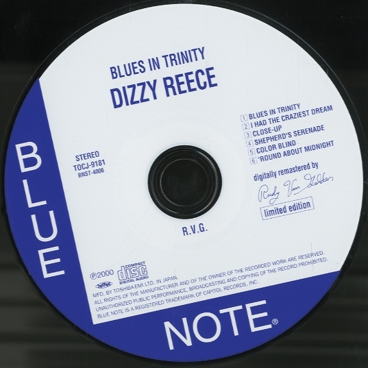 BLUE NOTEデイジー・リース/ブルース・イン・トリニティ新品LPレコード BLUE NOTEデイジー・リース/ブルース・イン・トリニティ新品LP