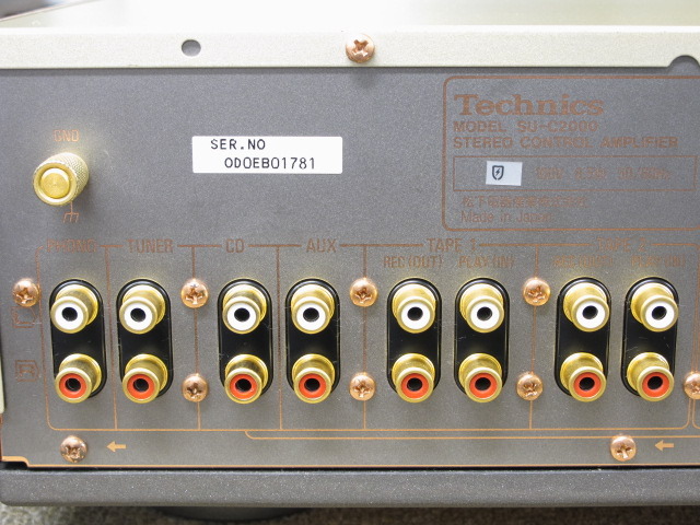 中古 Technics SU-C2000 ステレオコントロールアンプ M2293332 ,名機