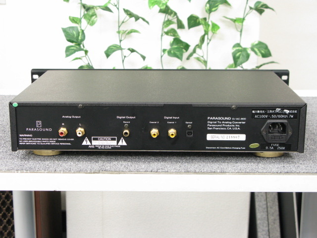 D/AC-800 PARASOUND - HiFi-Do McIntosh/JBL/audio-technica/Jeff