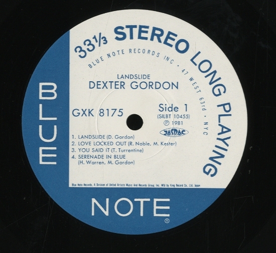 ランドスライド／デクスター・ゴードン LANDSLIDE / ランドスライド/DEXTER GORDON/デクスター