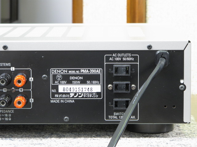 アンプ Denon pma 390ae DENON PMA-390IIIの仕様 デノン/デンオン