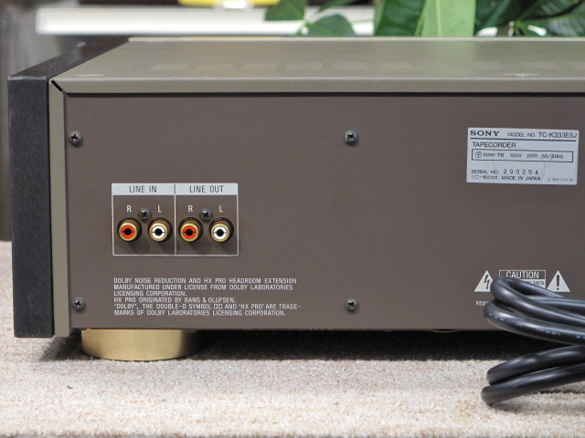 SONY TC-K333ESJ 本体 SONY TC-K333ESJの仕様 ソニー