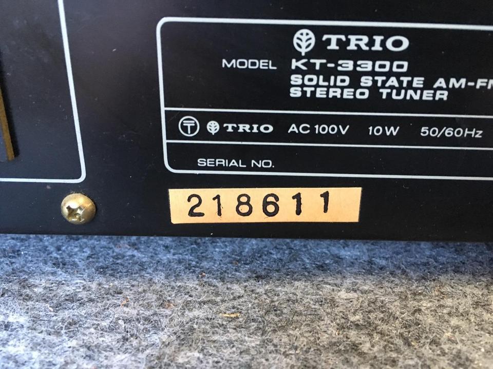 KT-3300 TRIO - 中古オーディオ 高価買取・販売 ハイファイ堂