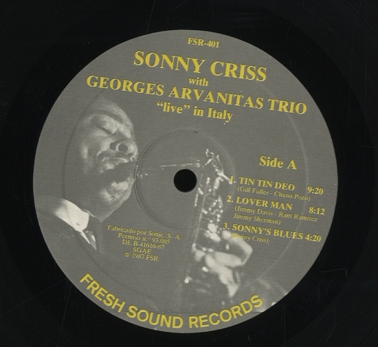 LIVE IN ITALY/SONNY CRISS SONNY CRISS - 中古オーディオ 高価買取
