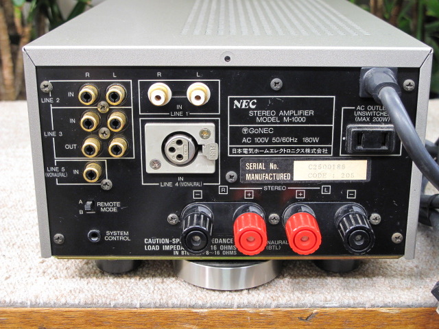 【ジャンク品】NEC M-1000 Yahoo!オークション - アンプ NEC M-1000 インテグレーテッド