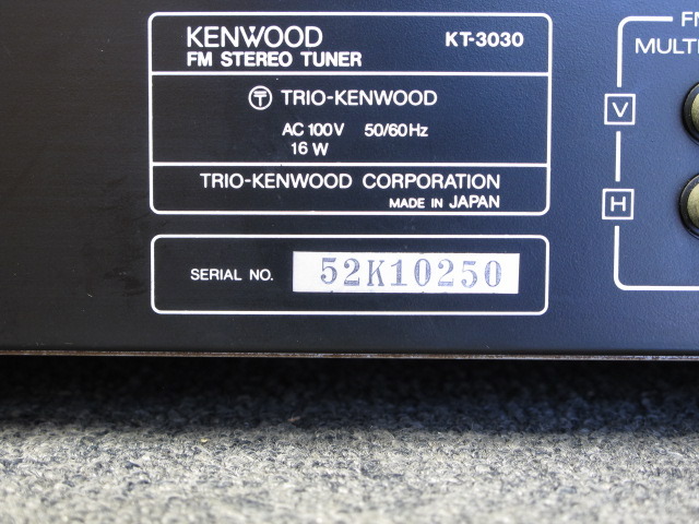 KT-3030 KENWOOD - 中古オーディオ 高価買取・販売 ハイファイ堂