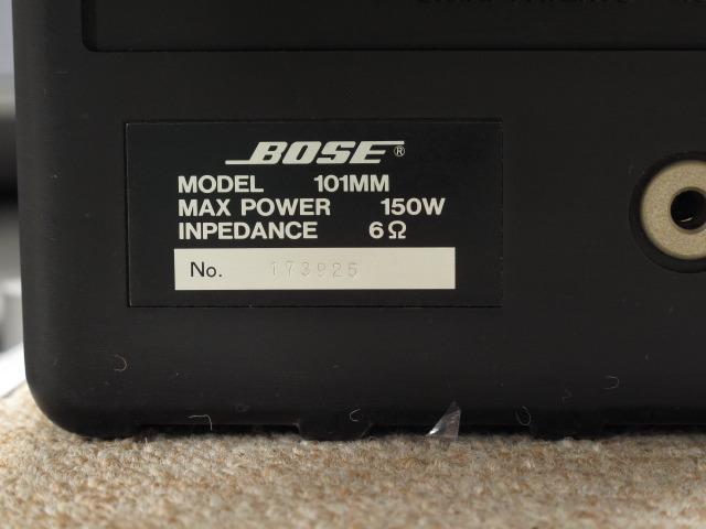 BOSE 101MM speaker system〈12/20動作確認済〉 Amazon.co.jp: Bose スピーカーシステム101MM : 家電＆カメラ