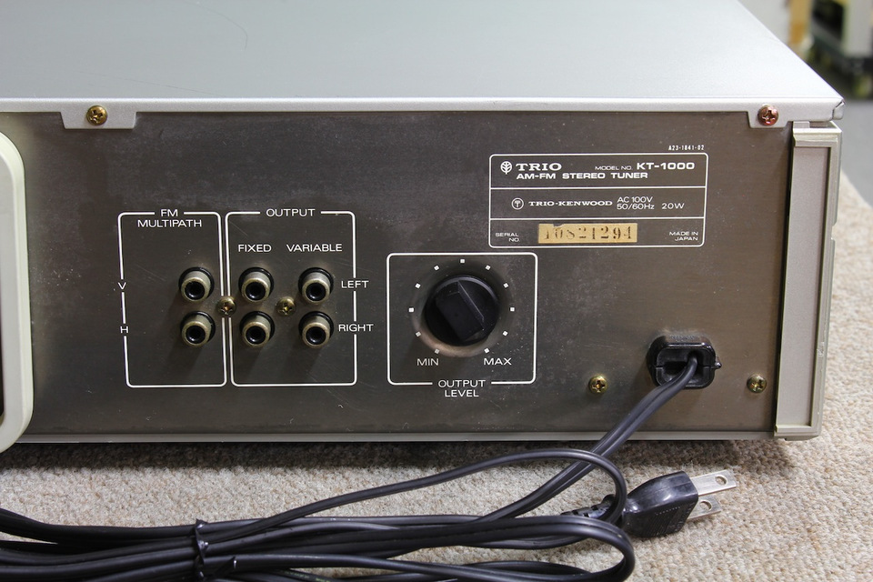 TRIO KT-1000 オーディオ機器 TRIO KT-1000 B級オーディオ・ファン