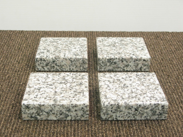 白御影石インシュレーター100×100×30 石匠運慶 - 中古オーディオ 高価