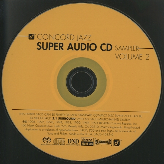 COCCORD JAZZ SACD SAMPLER VOLUME 2 VA - 中古オーディオ 高価買取