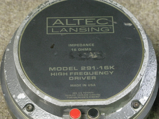 Yahoo!オークション - ALTEC アルテック 291-16K ドライバー