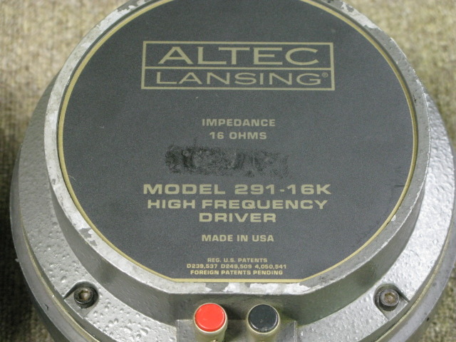 291-16K ALTEC - 中古オーディオ 高価買取・販売 ハイファイ堂