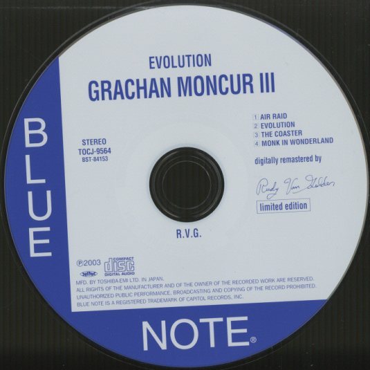 EVOLUTION/GRACHAN MONCUR III（紙ジャケ） GRACHAN MONCUR III - 中古