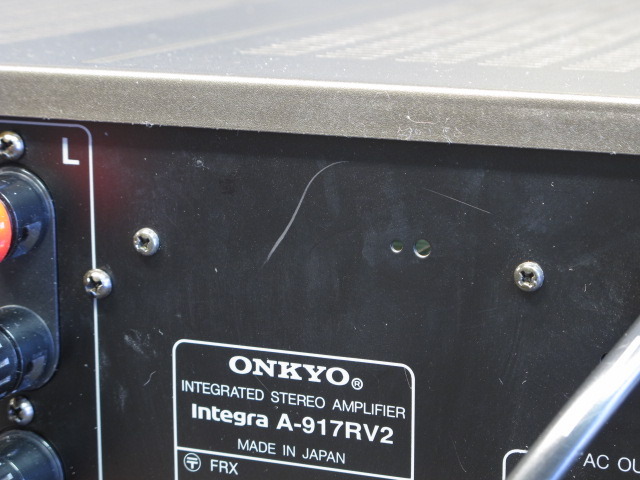 onkyo integra A-917RV2未確認 ONKYO Integra A-917RV2の仕様 オンキヨー/オンキョー