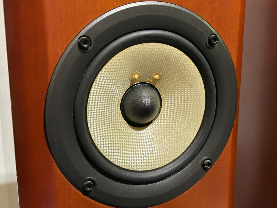 【お話し中】スピーカー★ONKYO D-407F ペア オンキヨー、突き板仕上げのホームシアター向けスピーカー
