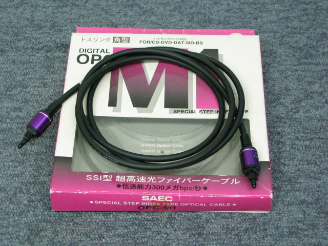 SAEC サエク 光デジタルケーブル - OPC-M1 OPC-380 Yahoo!オークション