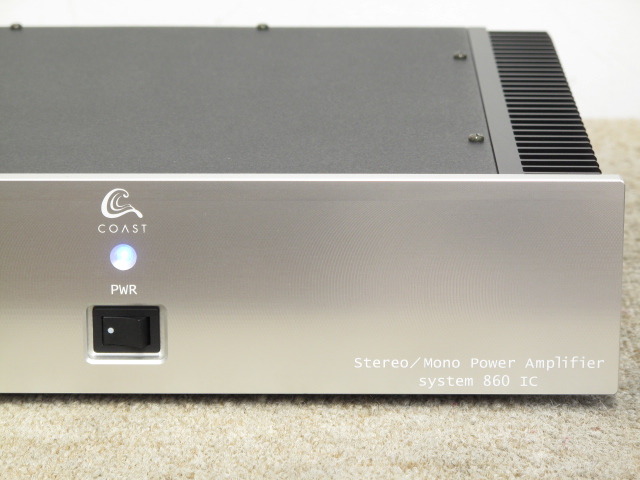 希少動作品 ユウ電子 Coast System 860IC パワーアンプ 希少】Coast System 860IC ステレオパワーアンプユウ電子