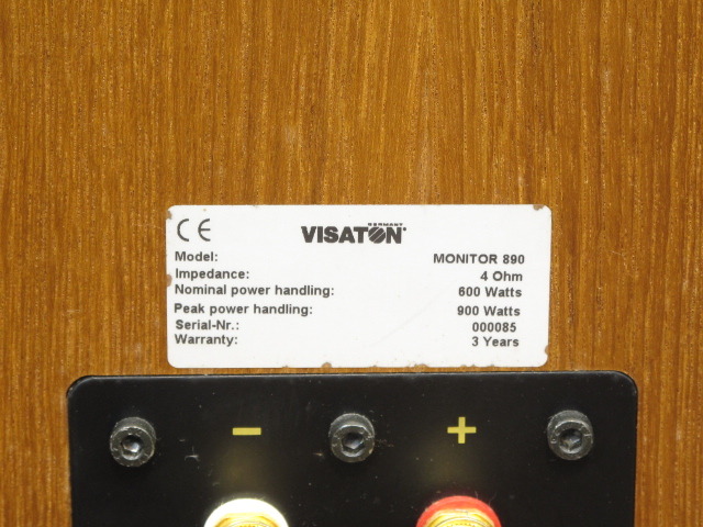 MONITOR 890 VISATON - 中古オーディオ 高価買取・販売 ハイファイ堂