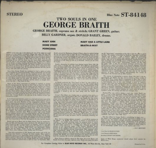 TWO SOULS IN ONE/GEORGE BRAITH GEORGE BRAITH - 中古オーディオ 高価