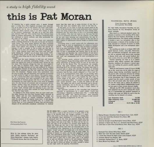 THIS IS PAT MORAN PAT MORAN - 中古オーディオ 高価買取・販売