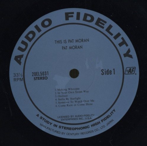 THIS IS PAT MORAN PAT MORAN - 中古オーディオ 高価買取・販売