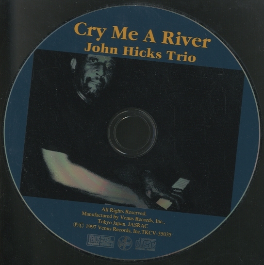 LP/帯付】John Hicks / Cry Me A John Hicks Trio - Cry Me A River