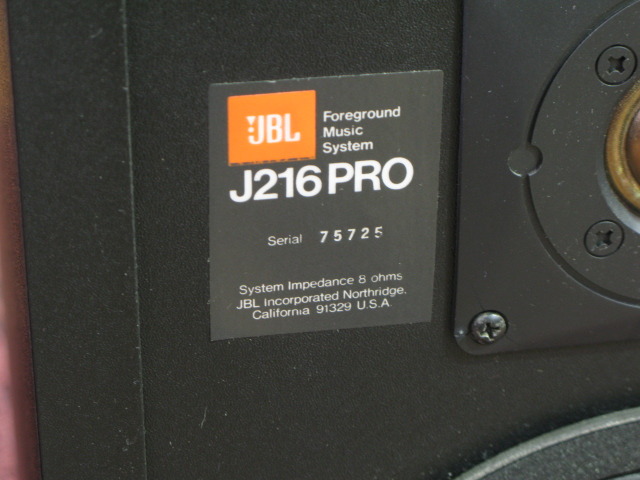J216PRO JBL - HiFi-Do McIntosh/JBL/audio-technica/Jeff Rowland