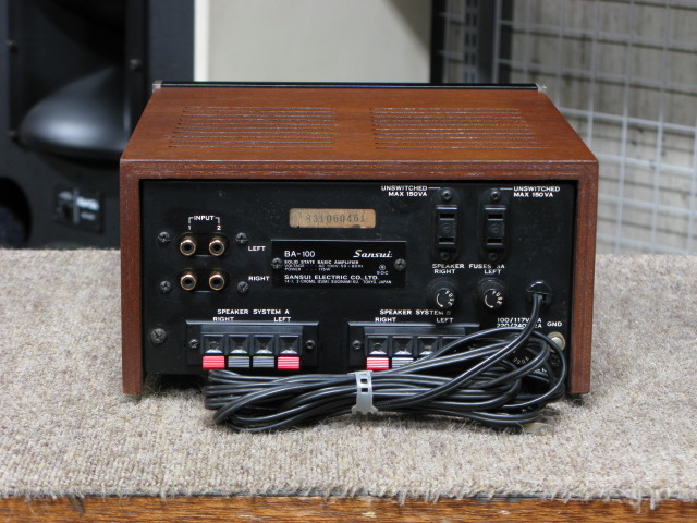Sansui BA-100 パワーアンプ　最終価格　早い物勝ち Yahoo!オークション - SANSUI BA-100 サンスイ パワーアンプ