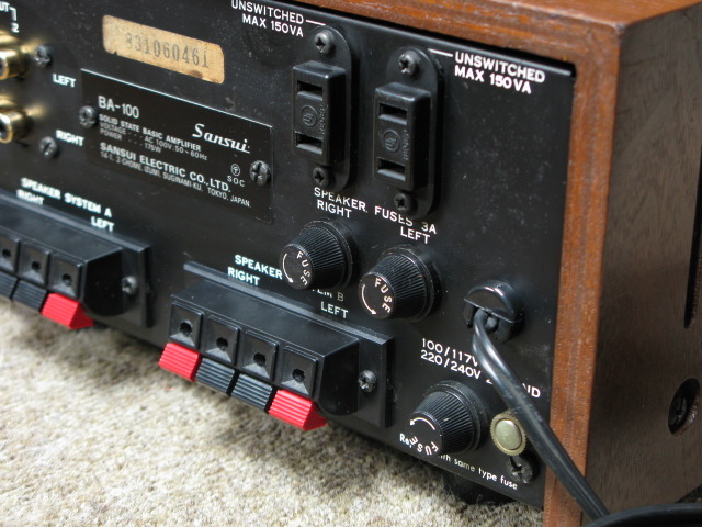 BA-100 SANSUI - 中古オーディオ 高価買取・販売 ハイファイ堂