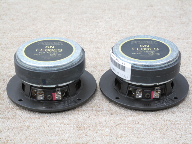 【保管品】FOSTEX 6N-FE88ES ペア Yahoo!オークション -「fostex fe88es」の落札相場・落札価格
