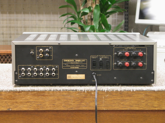 整備済 程度良 ONKYOオンキョー プリメインアンプIntegra A-817 整備済 程度良 ONKYO オンキョー プリメイン Integra A-817D